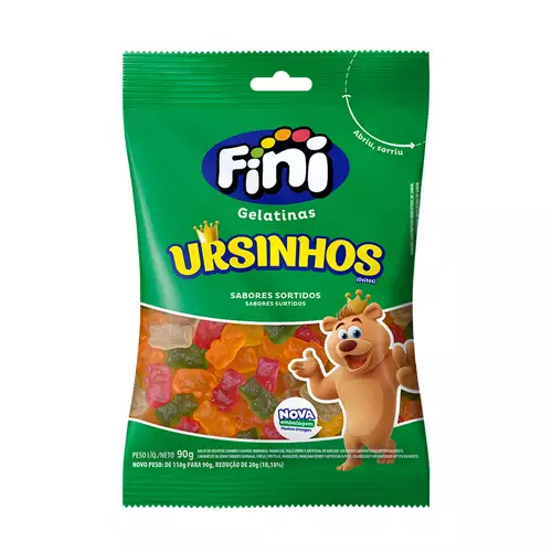 Bala de Gelatina Ursinhos 90g - Fini