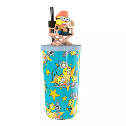 Copo com Topper Minion Diretor: Minions Monstros