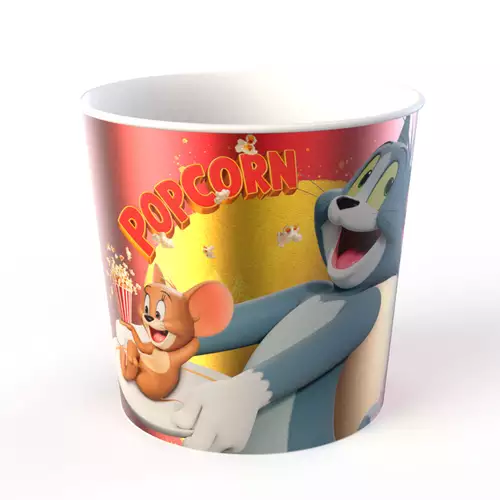 Balde de Pipoca Tom Jerry: Uma Aventura no Museu