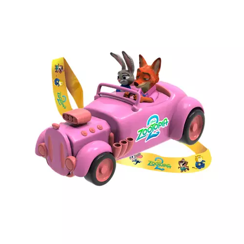 Balde de Pipoca 3D Carro com Judy e Nick Zootopia 2