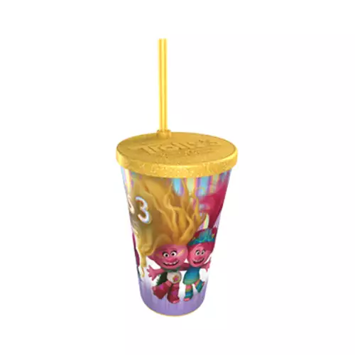 Copo Trolls 3 Amarelo - Cinemark